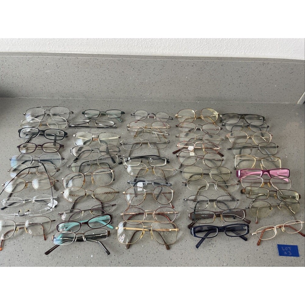 Eyeglasses Eyeglass Frames Only Lot Of 50 Various Brands Mixed Eyewear READ!